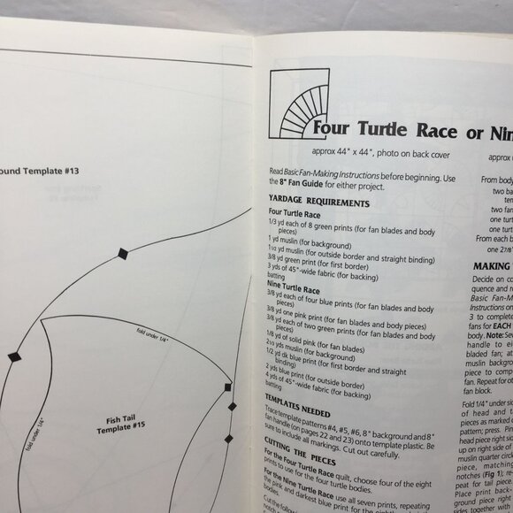 Fan Quilts Easy New Technique No. 4124 9 Patterns Marion Maerke Carol Schiappino - Picture 7 of 10